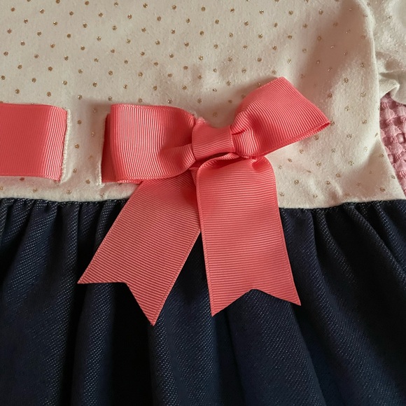 Bonnie Jean Girls' Pink and Blue Pumpkin Dress - Picture 5 of 8